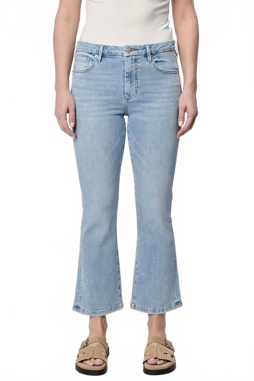NEW DEAR JOHN DENIM jeanne crop flare jeans in catalina island